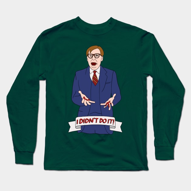 Mr Green Didn’t Do It! Long Sleeve T-Shirt by thecompassrose